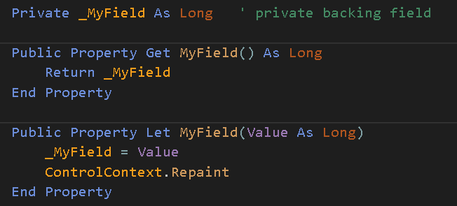 CustomControl custom property example