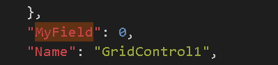 CustomControl MyField JSON